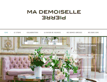 Tablet Screenshot of mademoisellepierre.com